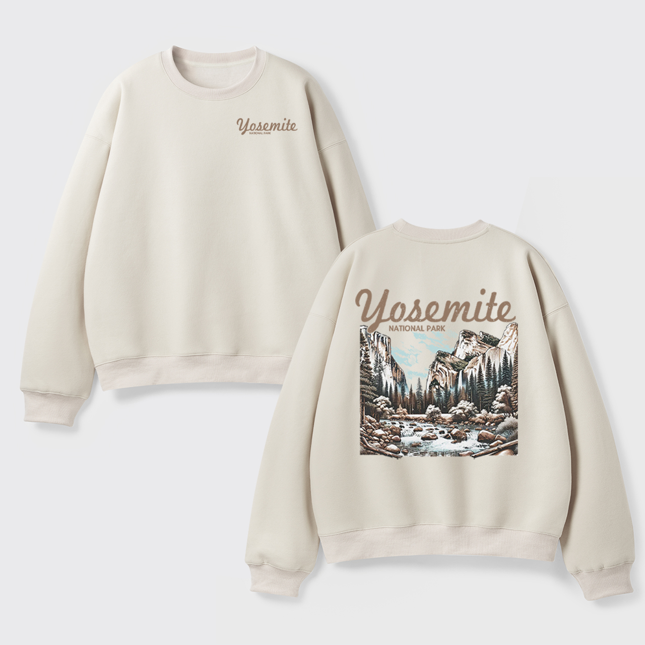 Vintage Yosemite National Park Fleece Sweatshirt
