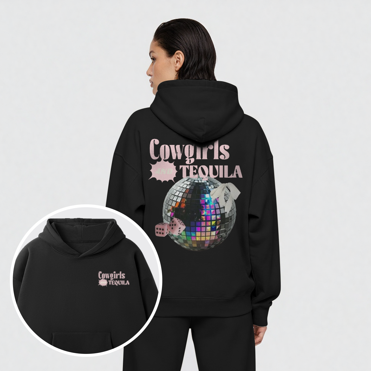 Cowgirls and Tequila Fleece Hoodie Set