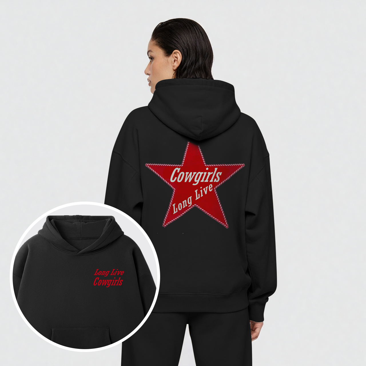 Cowgirls Long Live Fleece Hoodie Set