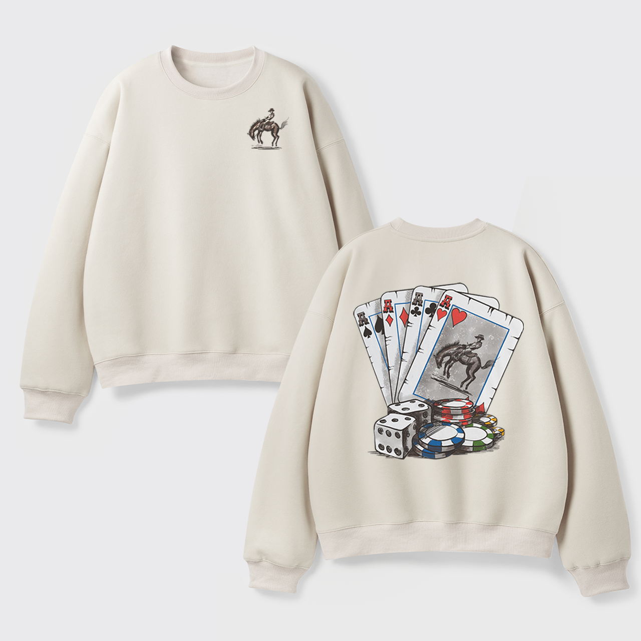 Cowboybay Knight On Horseback Fleece Sweatshirt