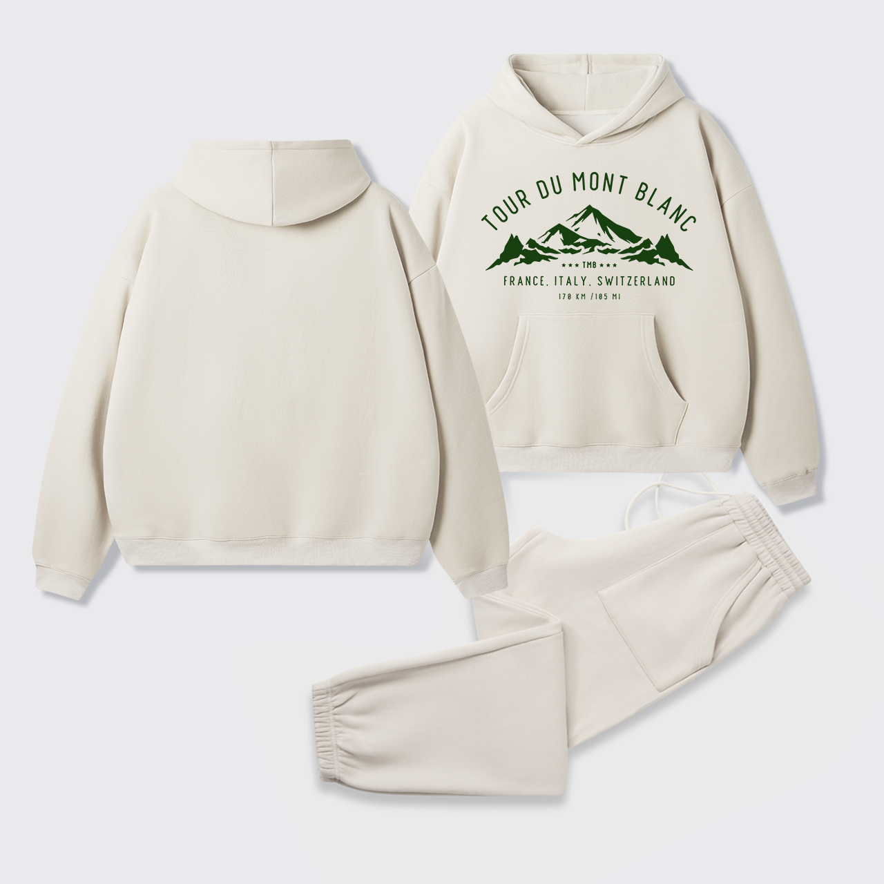 Tour Du Mont Blanc Fleece Hoodie Set