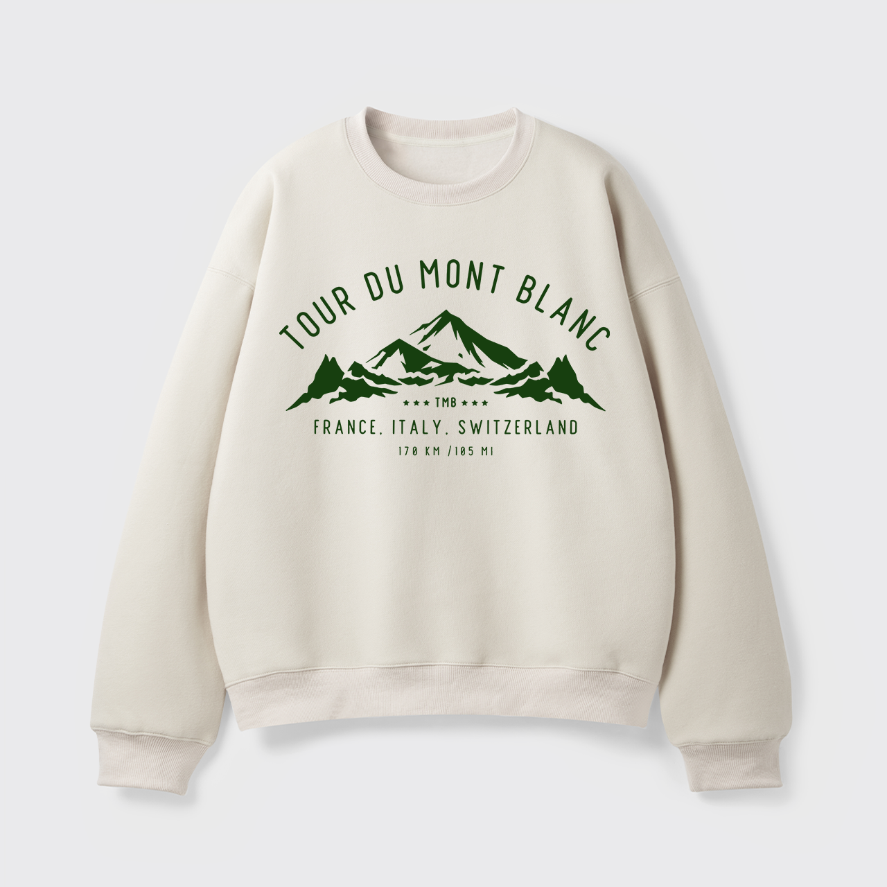 Tour Du Mont Blanc Fleece Sweatshirt