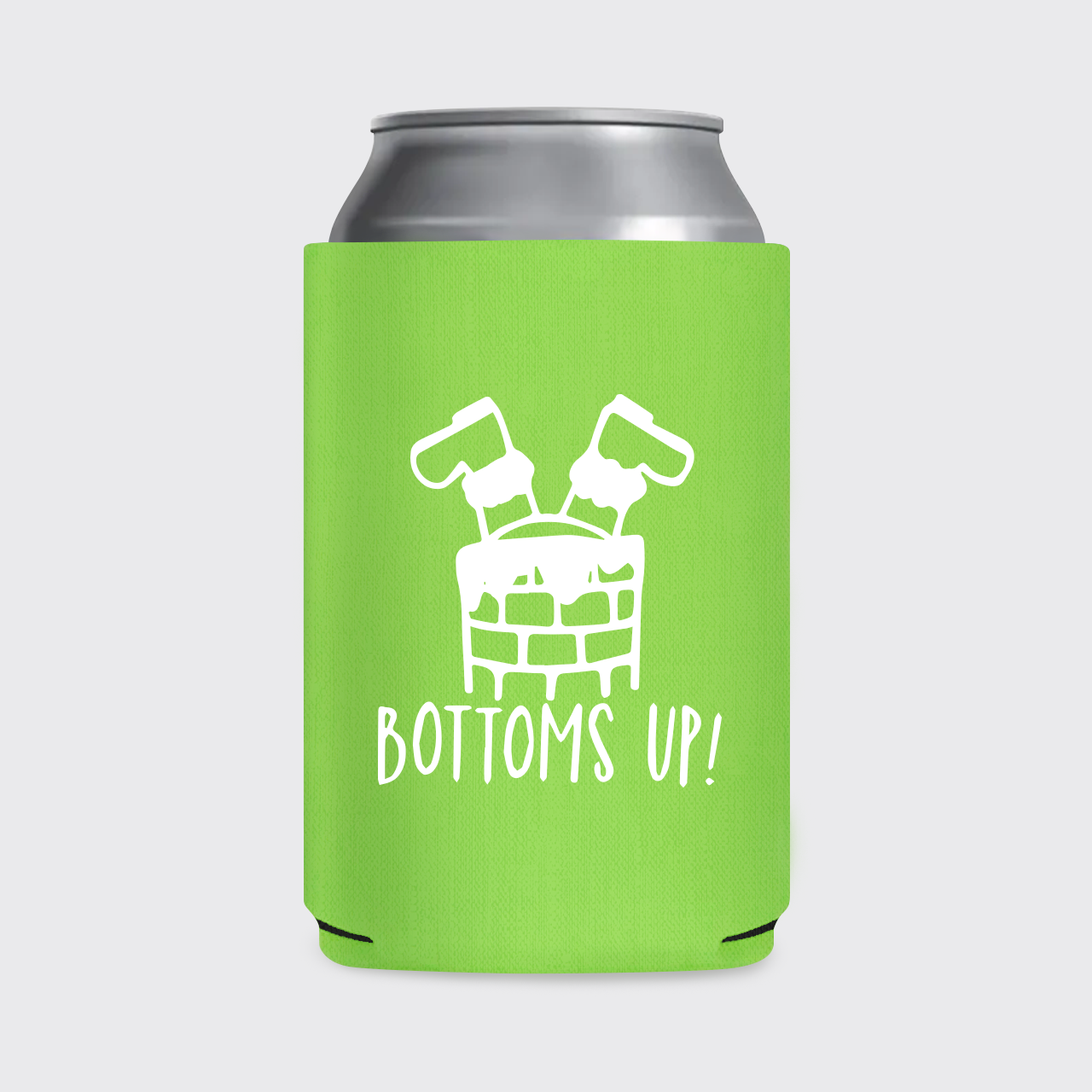 Bottoms Up Christmas Koozie