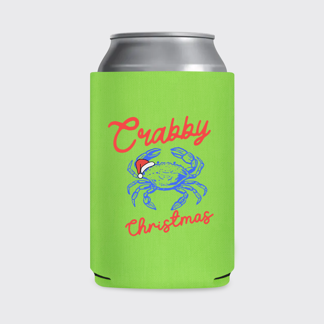 Crabby Christmas Koozie