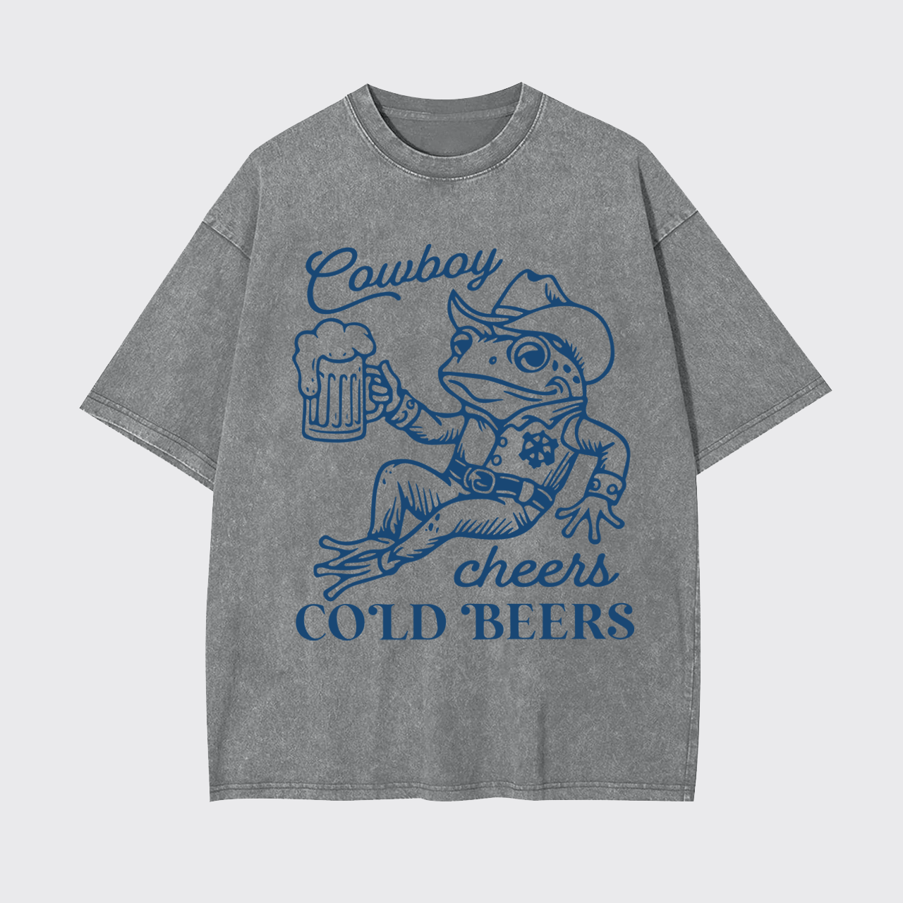 Cowboy Cheers Cold Beers Garment-dye Tees