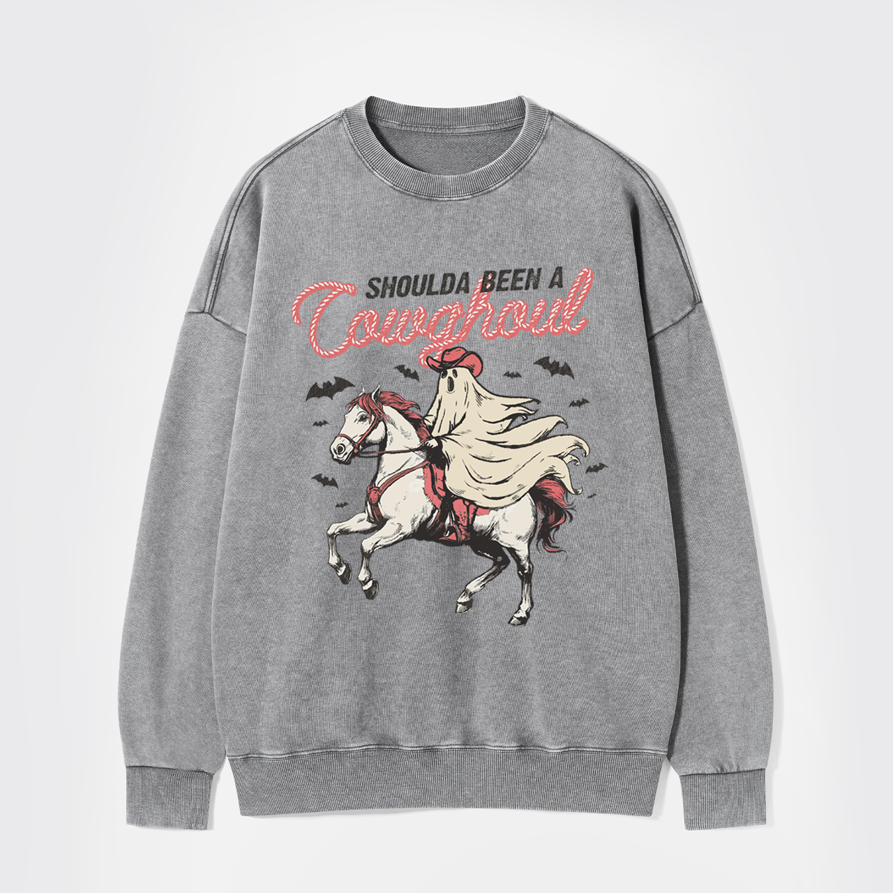 Shoulda Been a Cowghoul Washed Sweatshirts