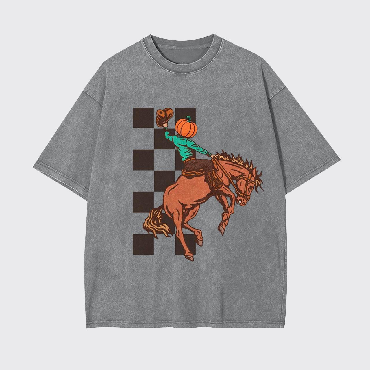 Halloween Cowboy Headless Horseman Garment-dye Tees
