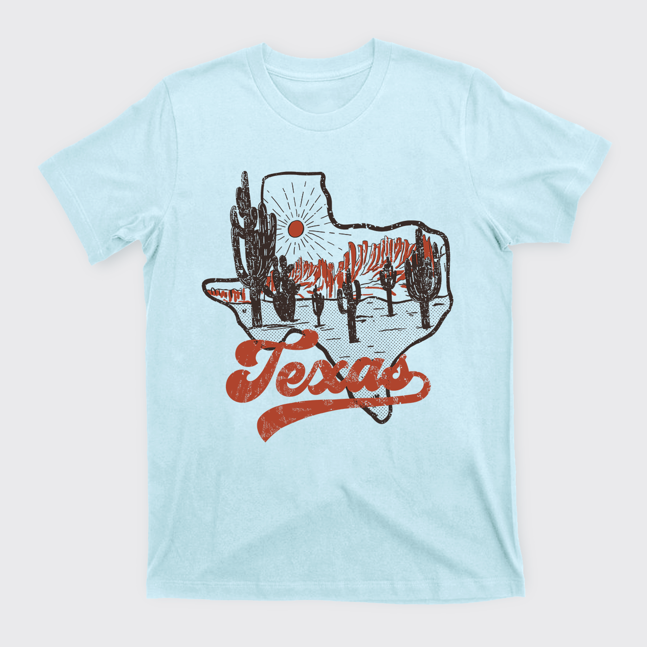 Texas Sunset Vintage T-Shirts