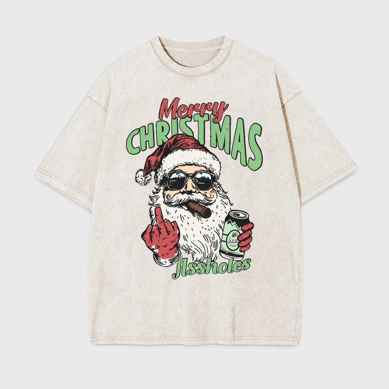 Merry Christmas Assholes Garment-dye Tees
