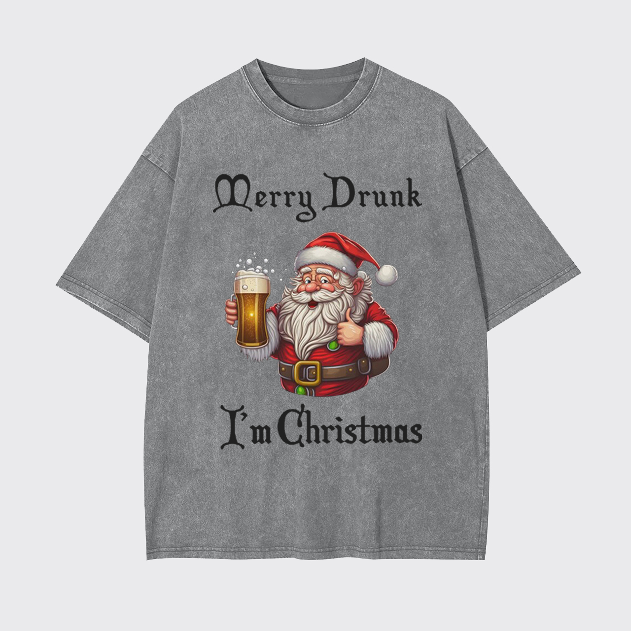 Merry Drunk I'm Christmas Garment-dye Tees