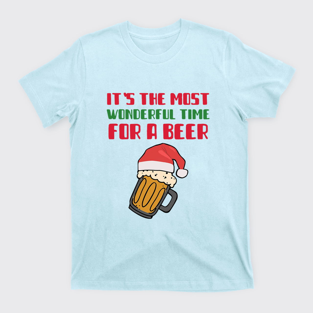 It's The Most Wonderful Time For A Beer Funny Christmas T-Shirts