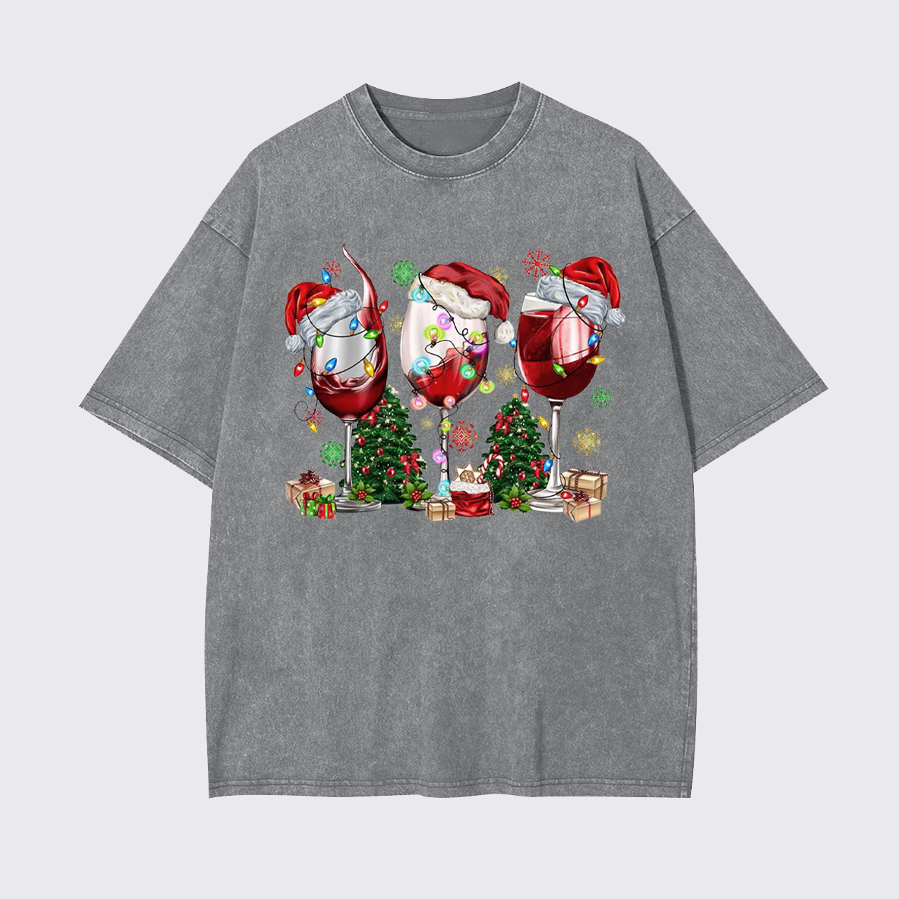 Christmas Wine Garment-dye Tees