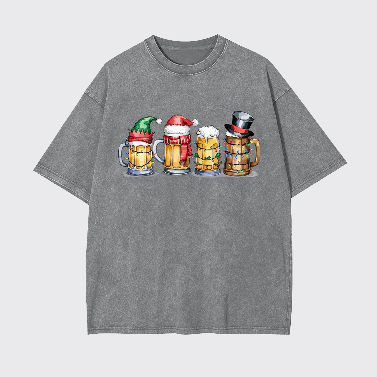 Christmas Beer Garment-dye Tees