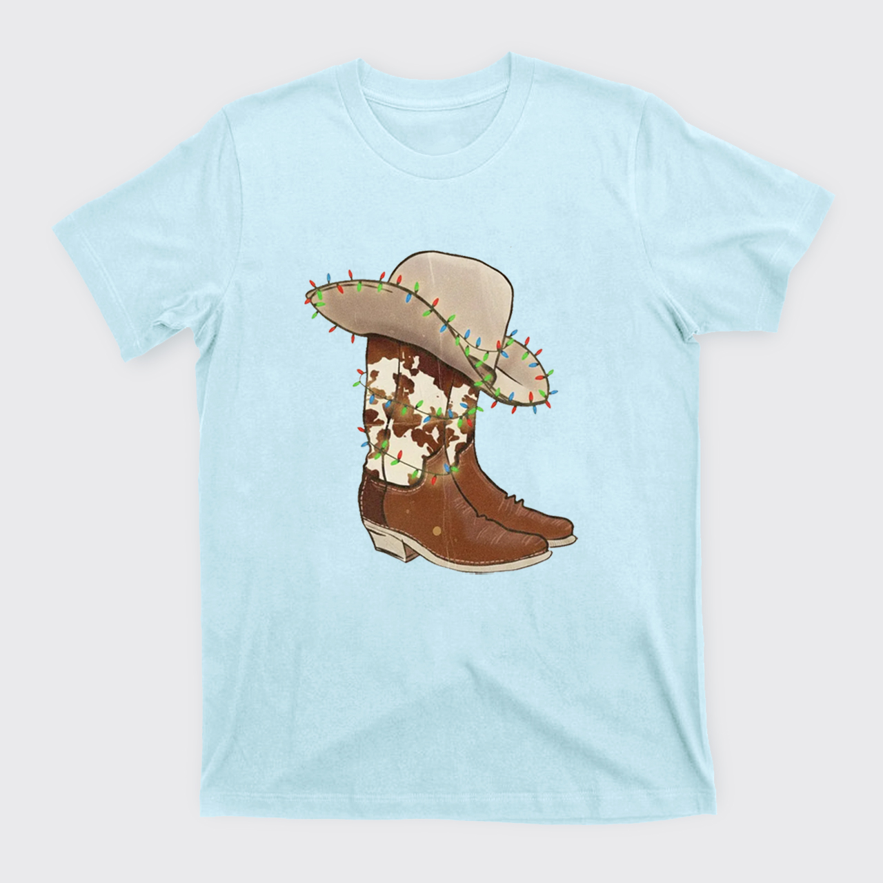 Christmas Cowgirl Boots T-Shirts