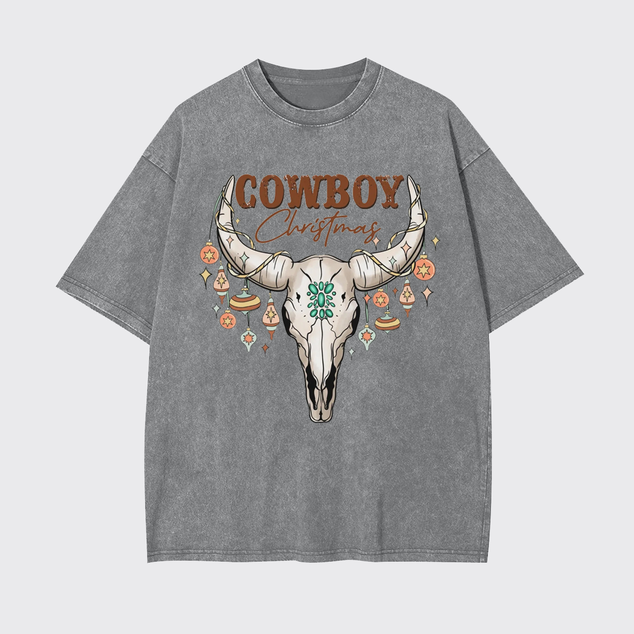 Cowboy Christmas Garment-dye Tees