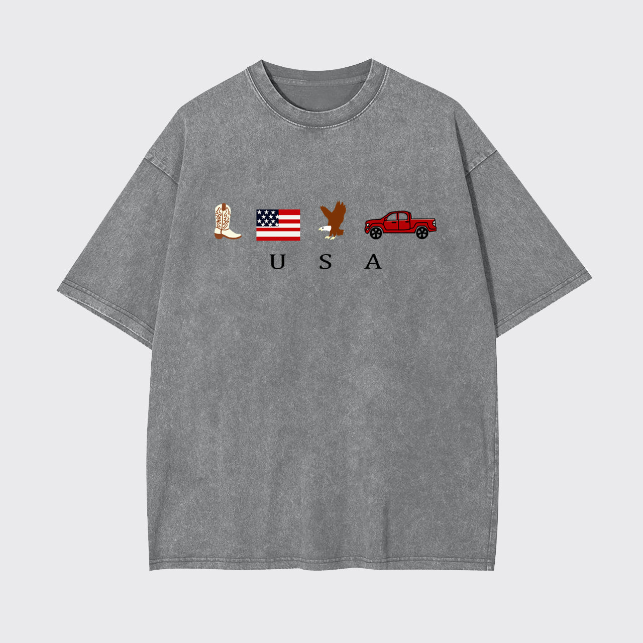 4th Of July-USA Icons Garment-dye Tees
