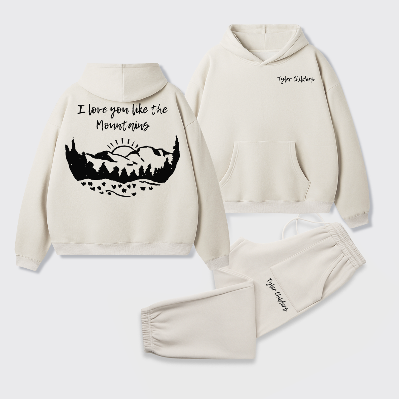 Fleece Tyler Childers Like The Mountains Hoodie Set