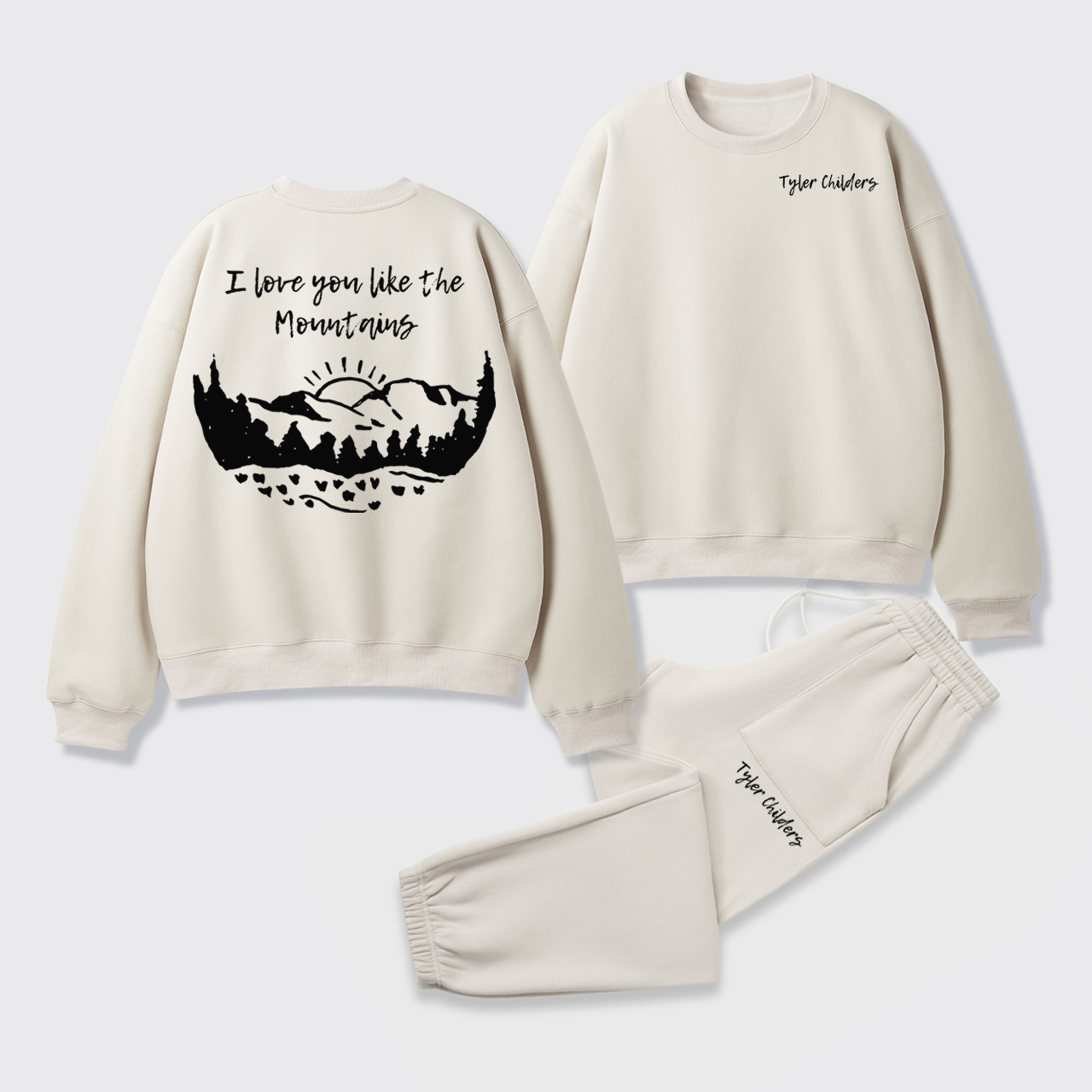 Fleece Tyler Childers Like The Mountains Sweatshirt Set