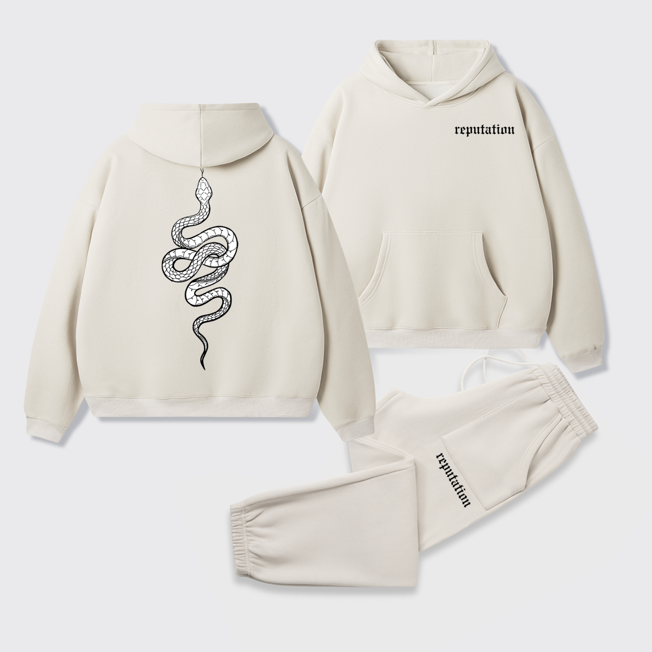 Fleece Reputation Look What You Made Me Do Hoodie Set