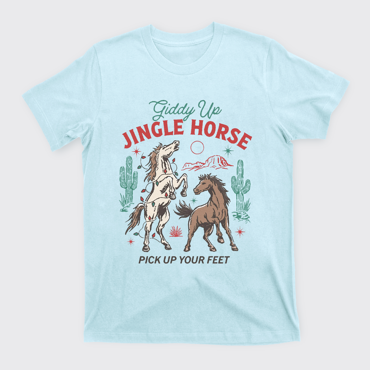 Giddy Up Jingle Horse Christmas T-Shirts