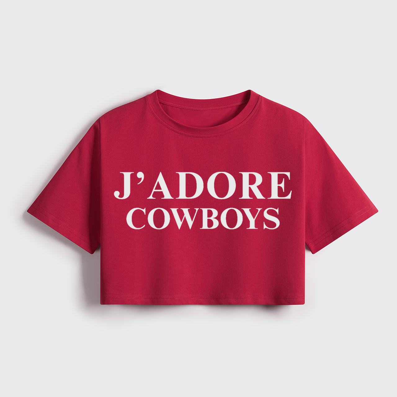 J'ADORE COWBOYS Cropped Boxy Tee