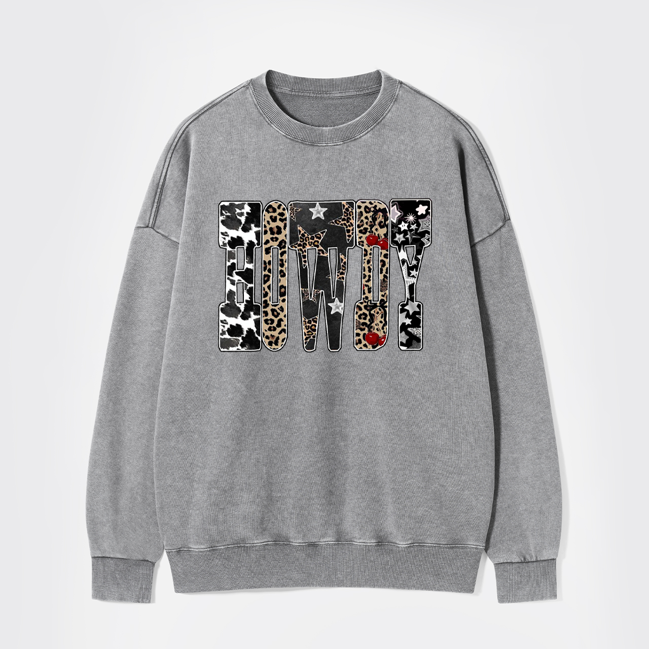 Western Country Cowgirl Howdy Washed Sweatshirts