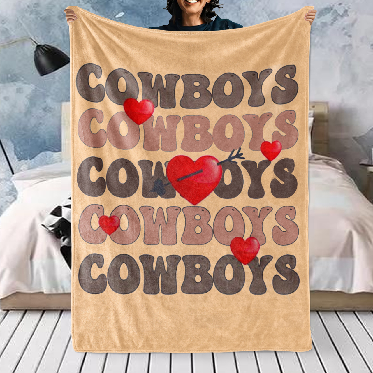 Cowboy Cowboy Can You Hear Me Blanket