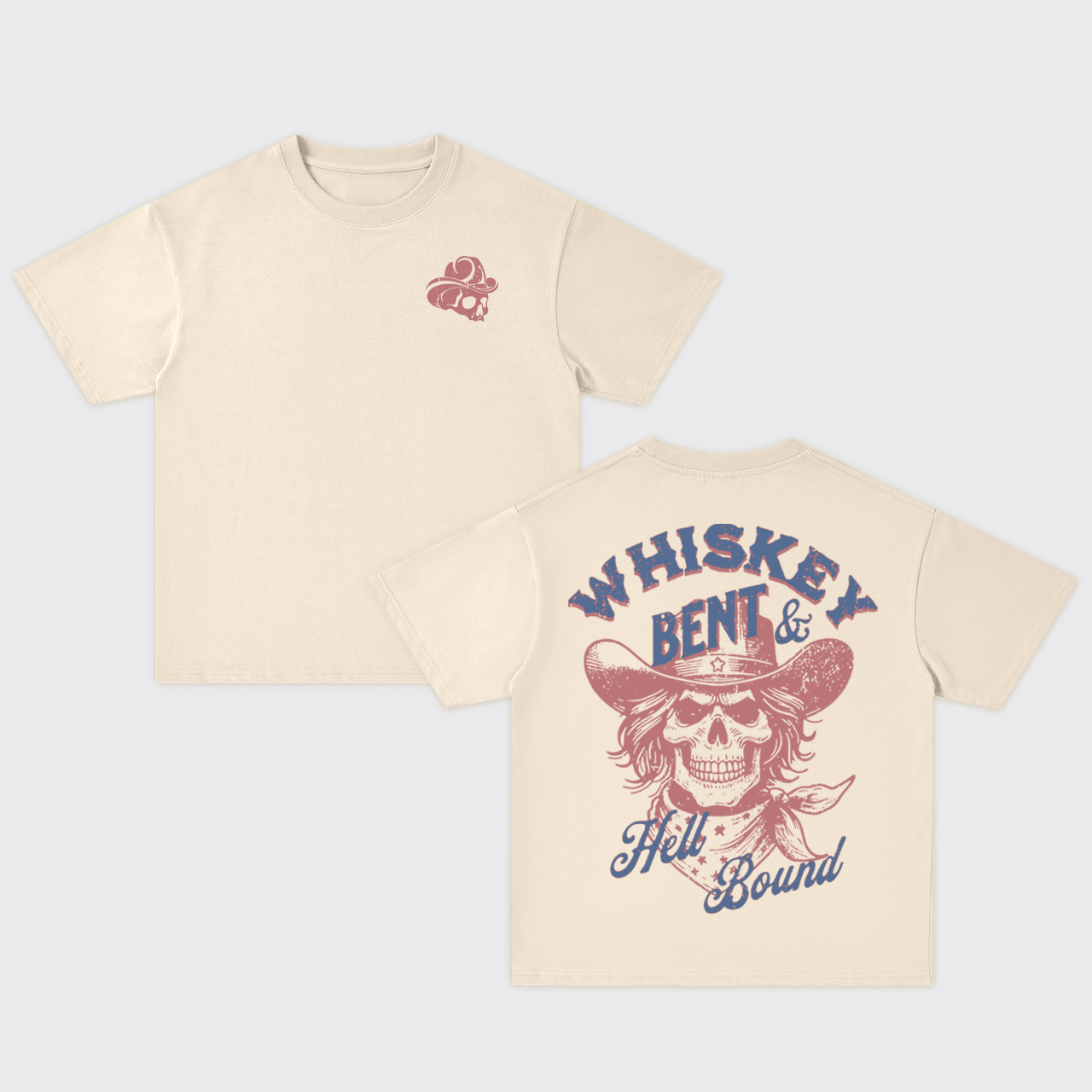 Whiskey Bent & Hell Bound Oversize T-Shirts