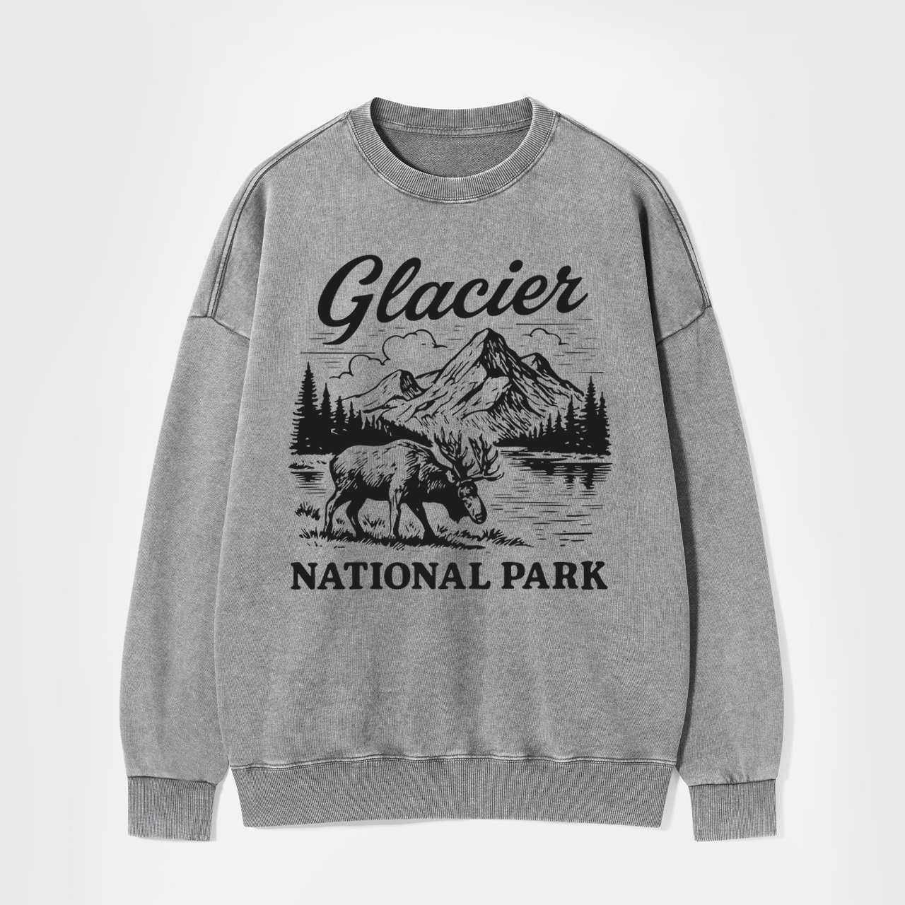 Glacier National Park Washed Sweatshirts