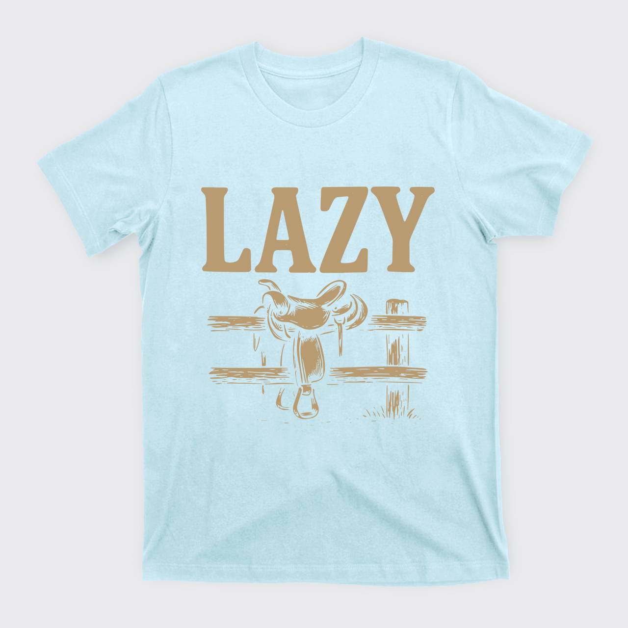 Lazy Cowboy Saddle T-Shirts