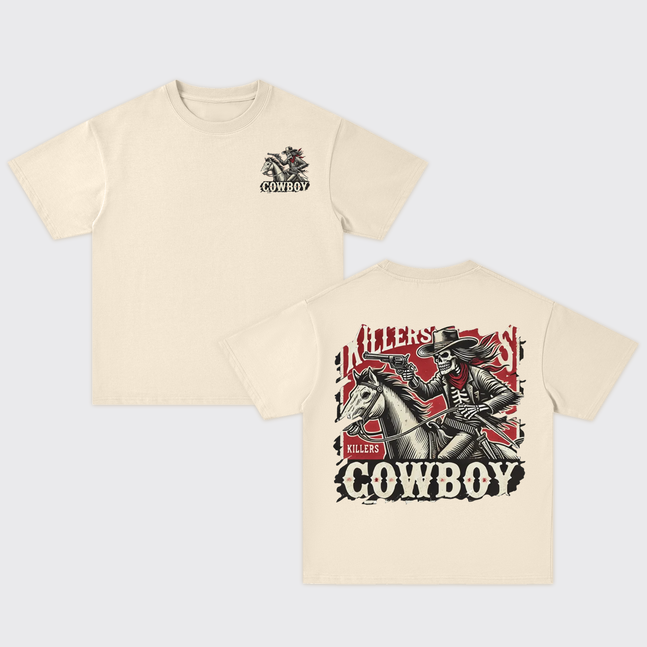 Black Cowboy Killers Oversize T-Shirts