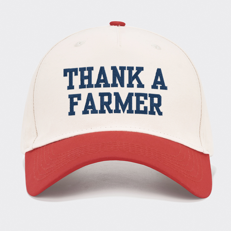 Embroidered Thank A Farmer Baseball Cap