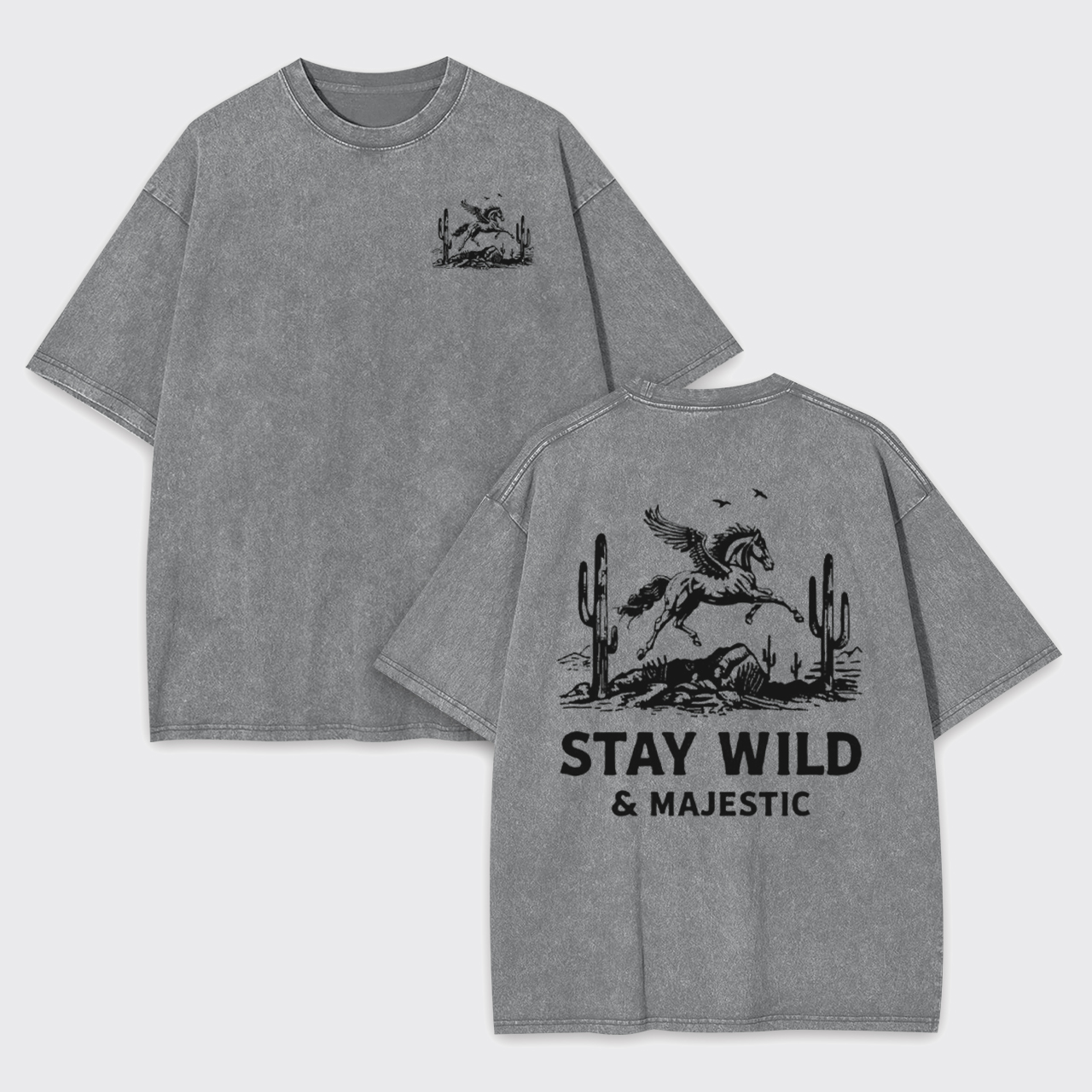 Vintage Stay Wild Majestic Desert Garment-dye Tees