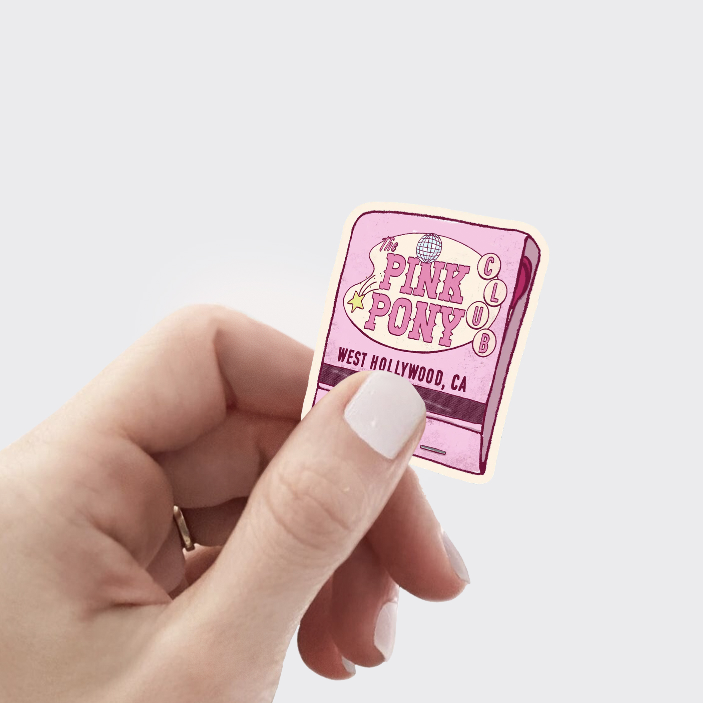 Pink Pony Matchbook_Cowboybay Sticker
