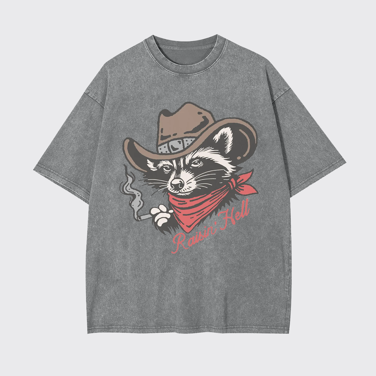 Raisin' Hell Vintage Cowboy Country Garment-dye Tees