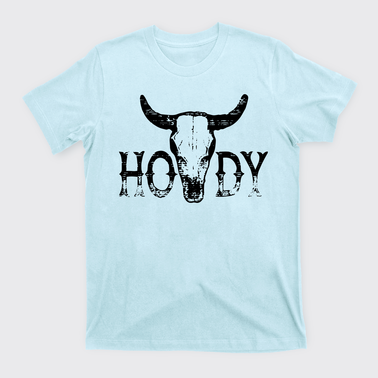 Howdy Western Bull Skull T-Shirts