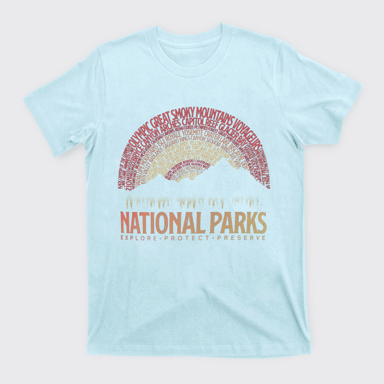 Vintage National Parks Camping T-Shirts