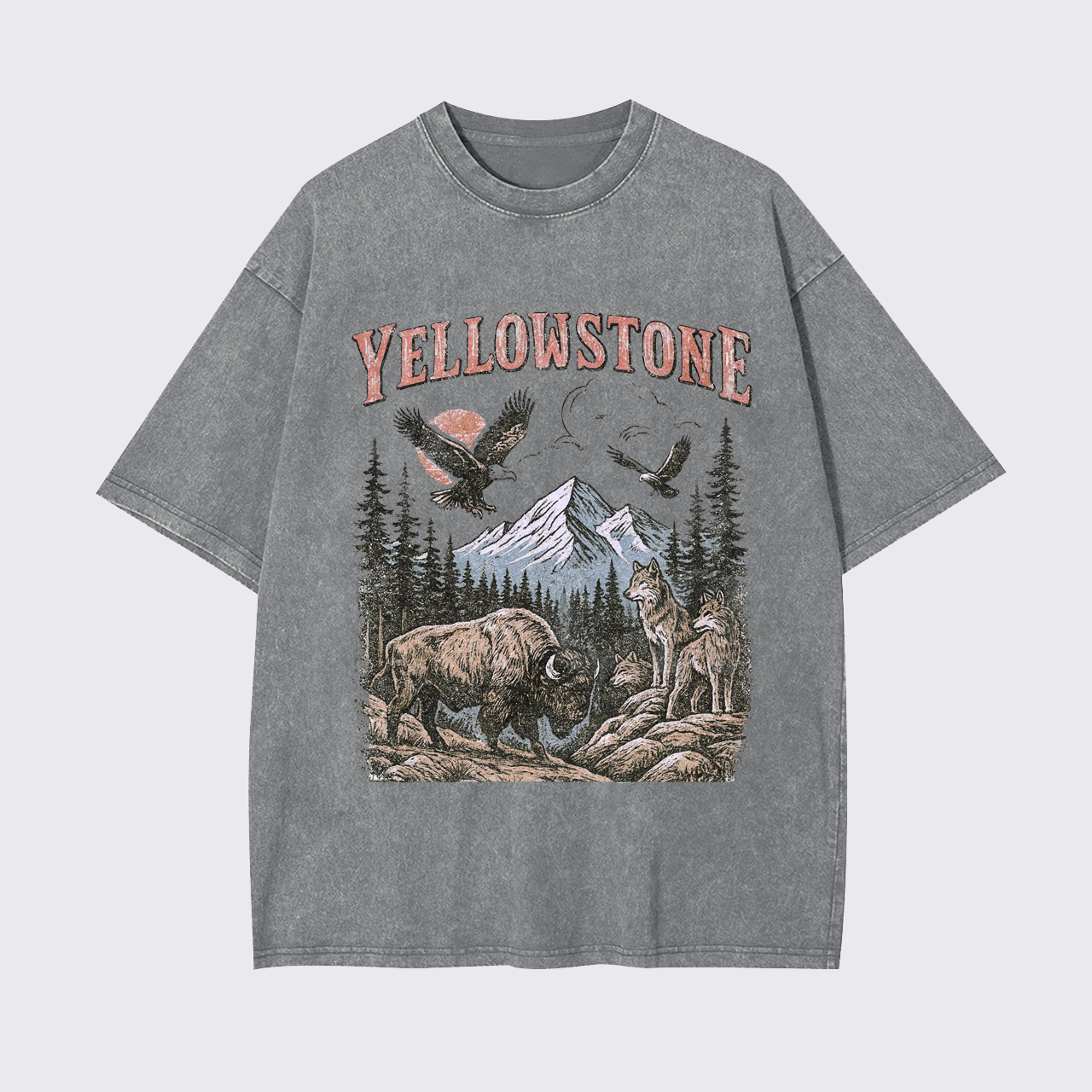 Yellowstone National Park Vintage 90s Garment-dye Tees