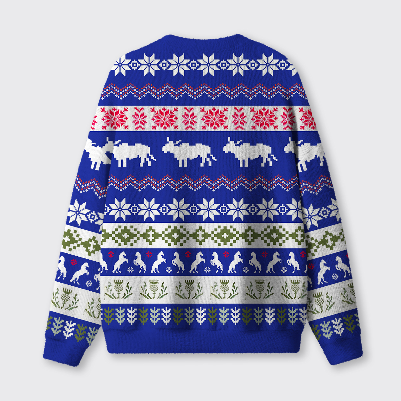 Highland Coo Ugly Knit Sweatshirt