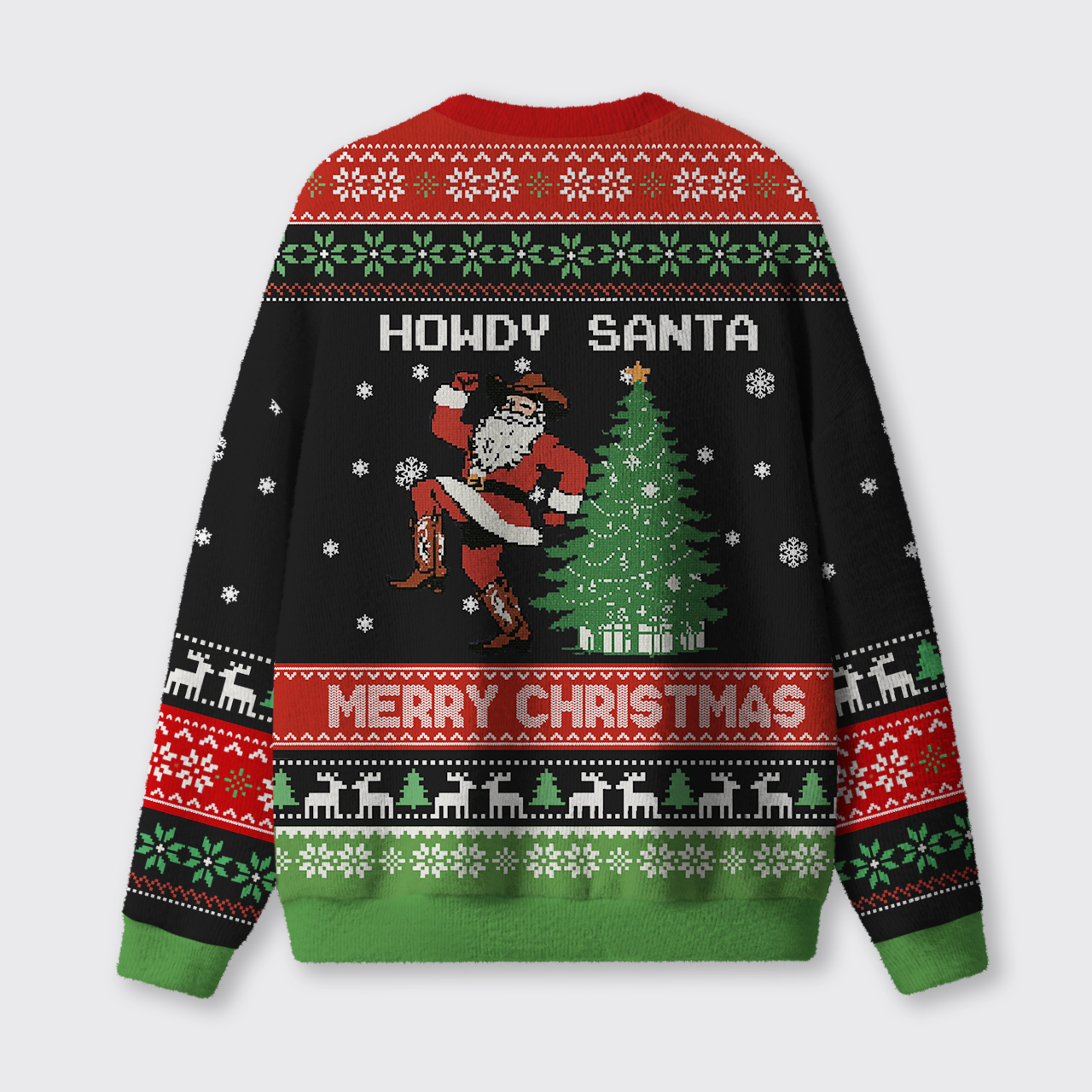 Howdy Santa Ugly Knit Sweatshirt
