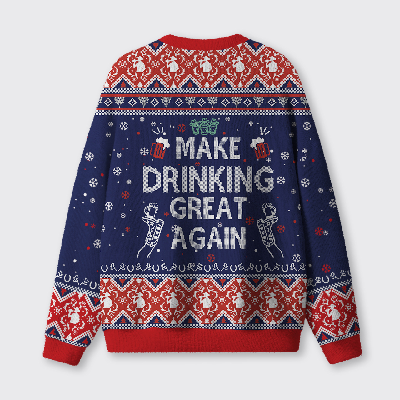 Make Drinking Great Again Ugly Knit Sweatshirt