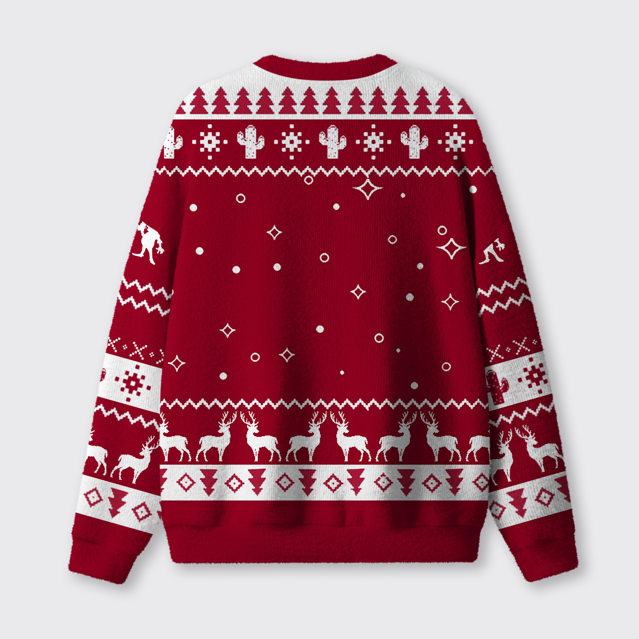 Possum Funny Western Holiday Ugly Knit Sweatshirt