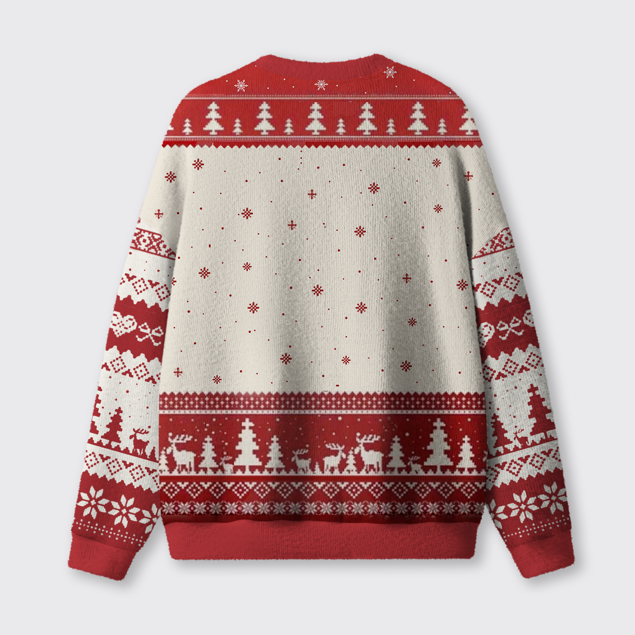 Howdy Longhorn Skull Wreath Ugly Knit Sweatshirt