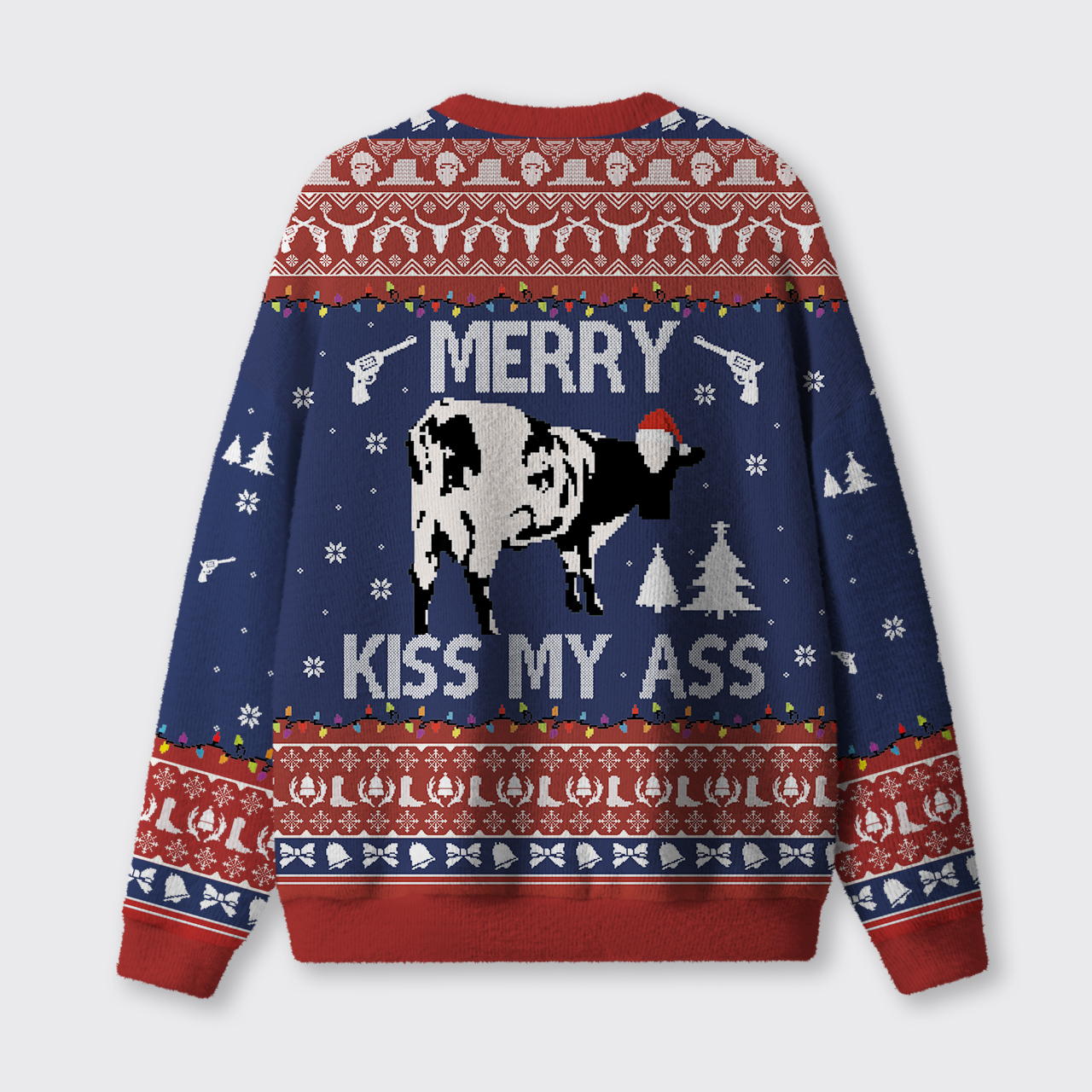 Merry Kiss My Ass Ugly Knit Sweatshirt