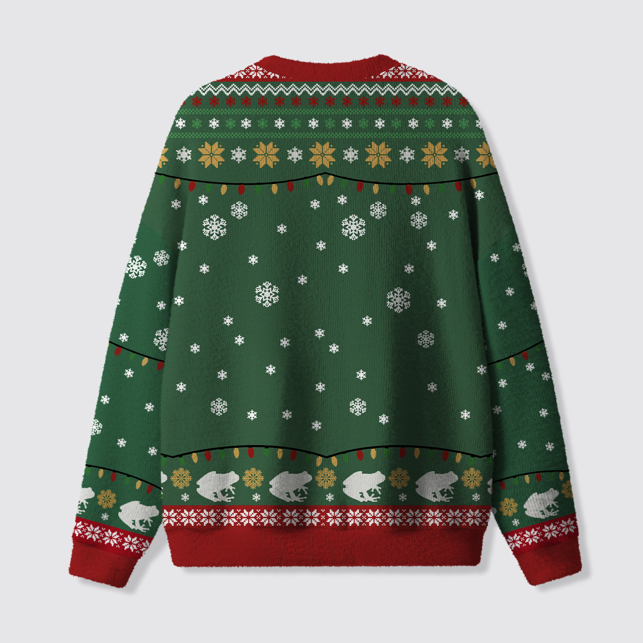 Strawberry Jams But My Glock Don't Frog Ugly Knit Sweatshirt