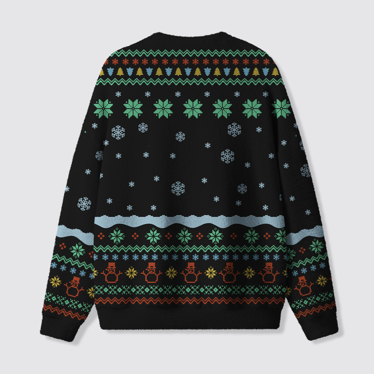 Wild West Winter Wonderland Ugly Knit Sweatshirt