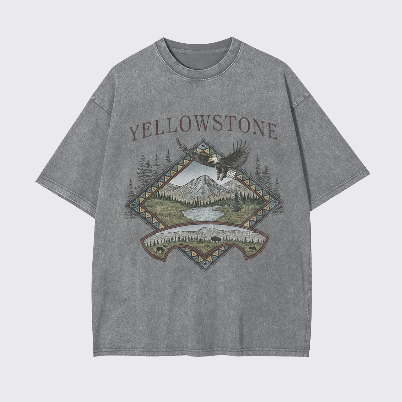 Yellowstone National Park Vintage Garment-dye Tees