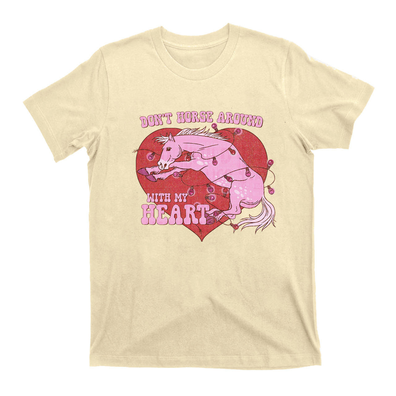 Don't Horse Around With My Heart Western Valentines T-Shirts