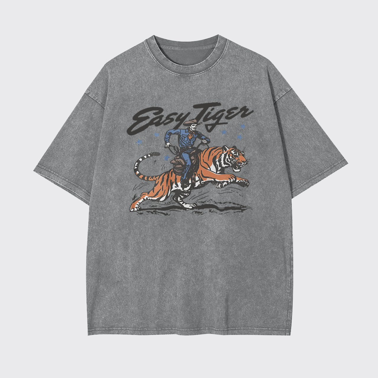 Easy Tiger Retro Cowboy Garment-dye Tees