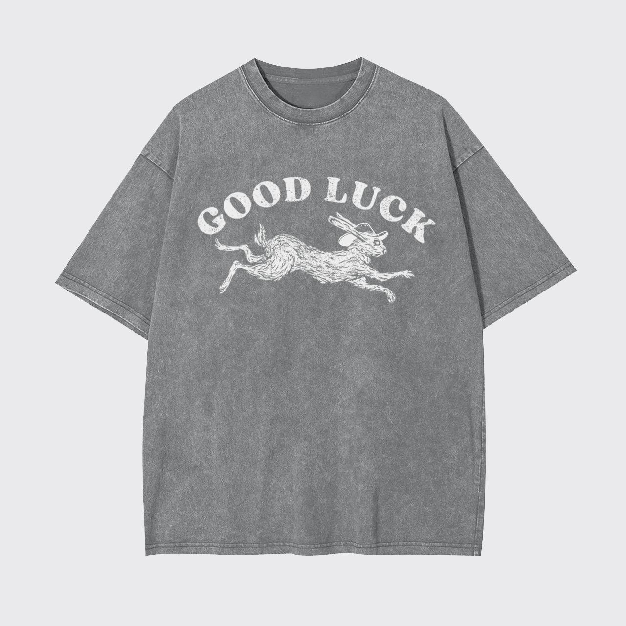 Good Luck Rabbit Garment-dye Tees